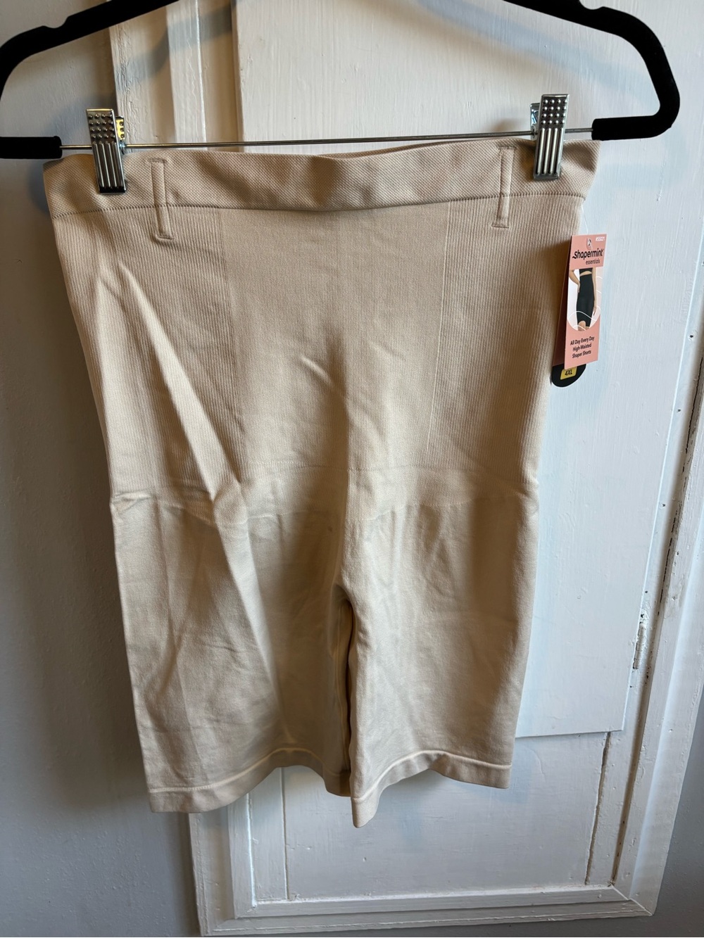 Shapermint Cream High-Waisted Shaper Shorts